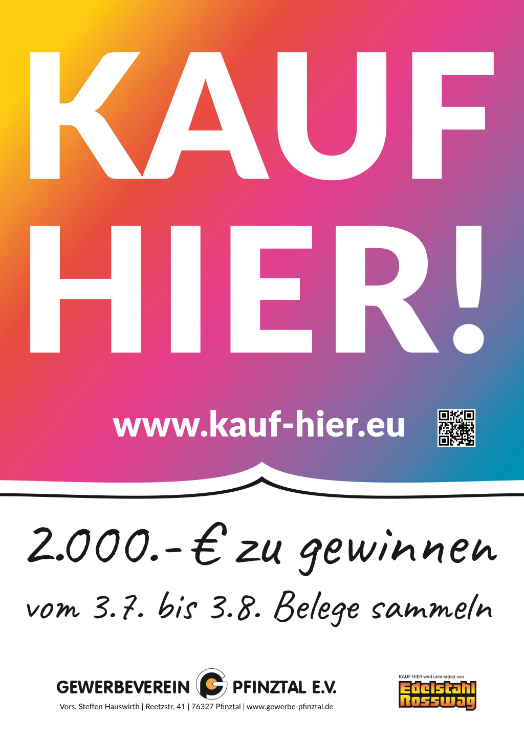 Kauf Hier 2026 Plakat A3